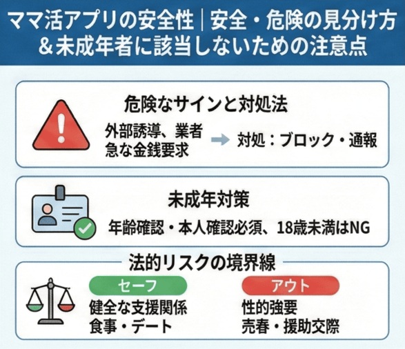 ママ活アプリの安全性と詐欺を避けるための注意点